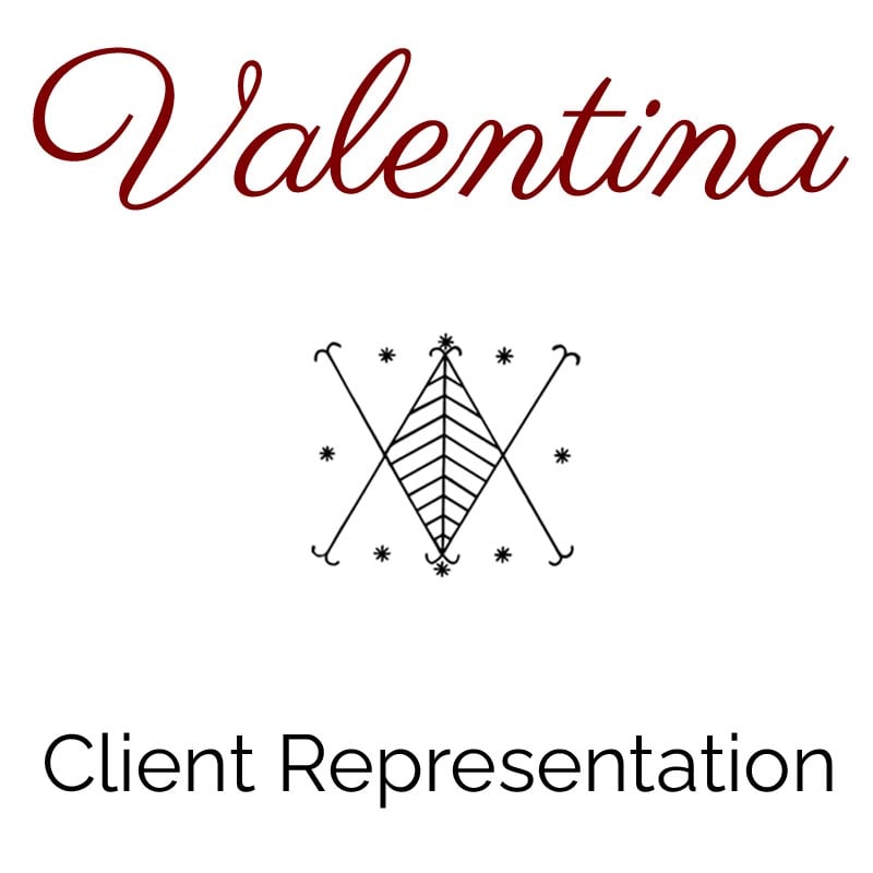 Valentina Client Representation's Website