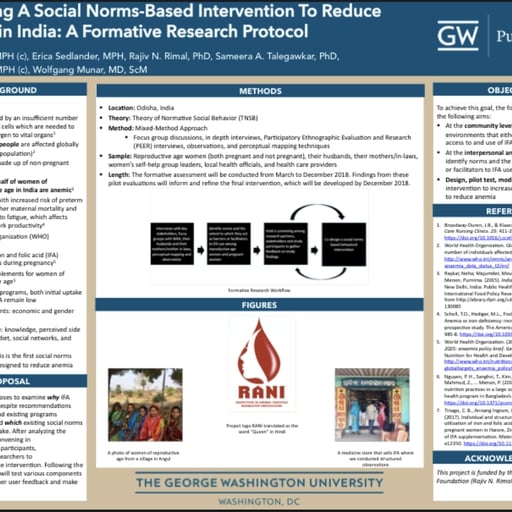 Designing a social norms-based intervention to reduce anemia in India: A formative research protocol