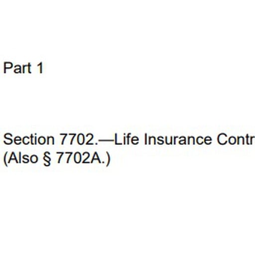 IRS Publication Part 1 Section 7702