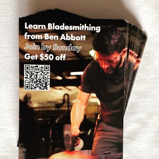 Knifemaking classes!