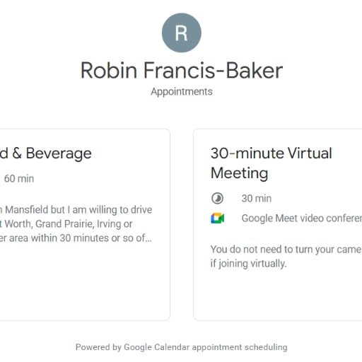 Schedule a meeting with me!