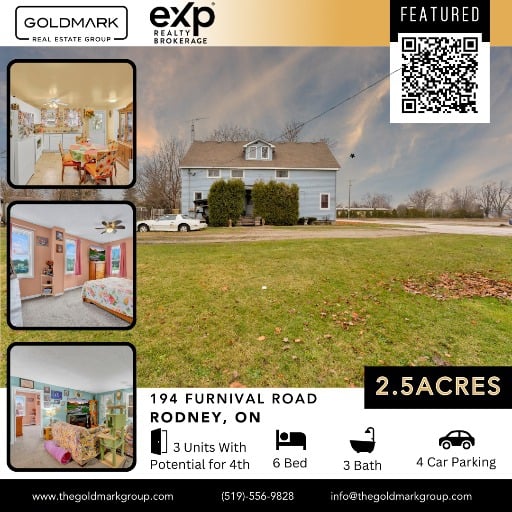 Prime Investment Property | 2.5 Acre Lot with Severance + Development Potential - Residential/Commercial - Rodney