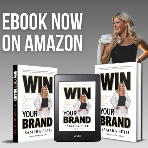 GRAB MY BOOK!📕 “WIN Your Brand - The Unapologetic Playbook of Becoming Iconic”