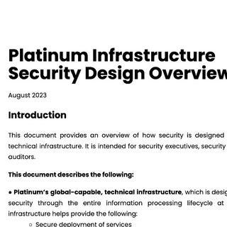 Whitepaper: Infrastructure Security Overview