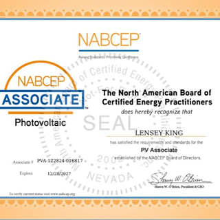 NABCEP PVA Photovoltaic